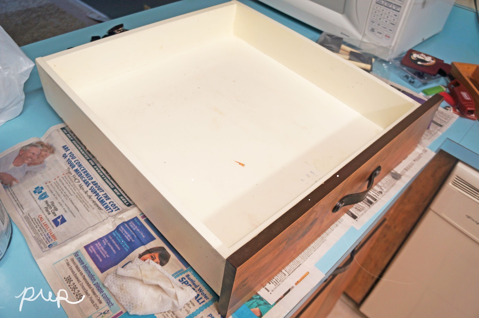 Sincerely Me Always Painting Inside Drawers