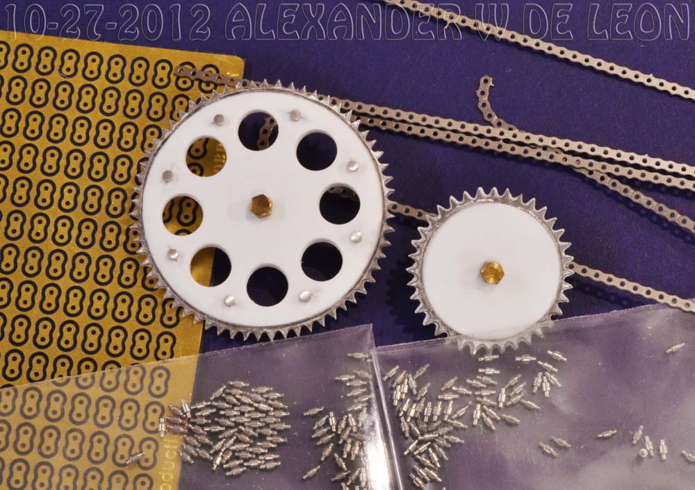 Miniature Motorcycle Chain...chain Links, Rollers And Sprockets, Oh My