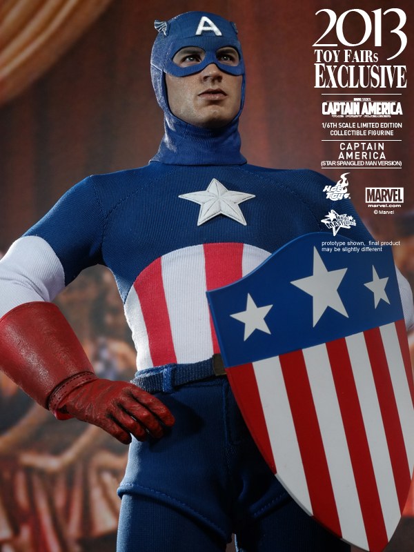 onesixthscalepictures Hot Toys CAPTAIN AMERICA (Star Spangled Man