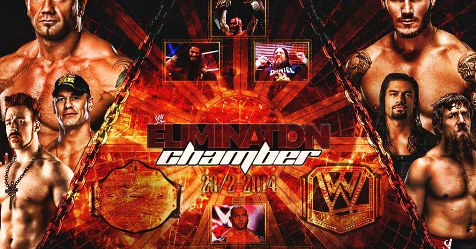 فيديو عرض و مهرجان غرفة الاقصاء elimination chamber 2014 ( مشاهدة