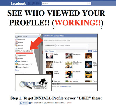 who is looking at facebook profile