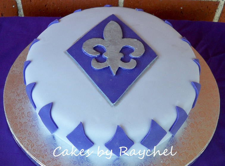 My Creative Way Fleur de Lis Fondant Cake