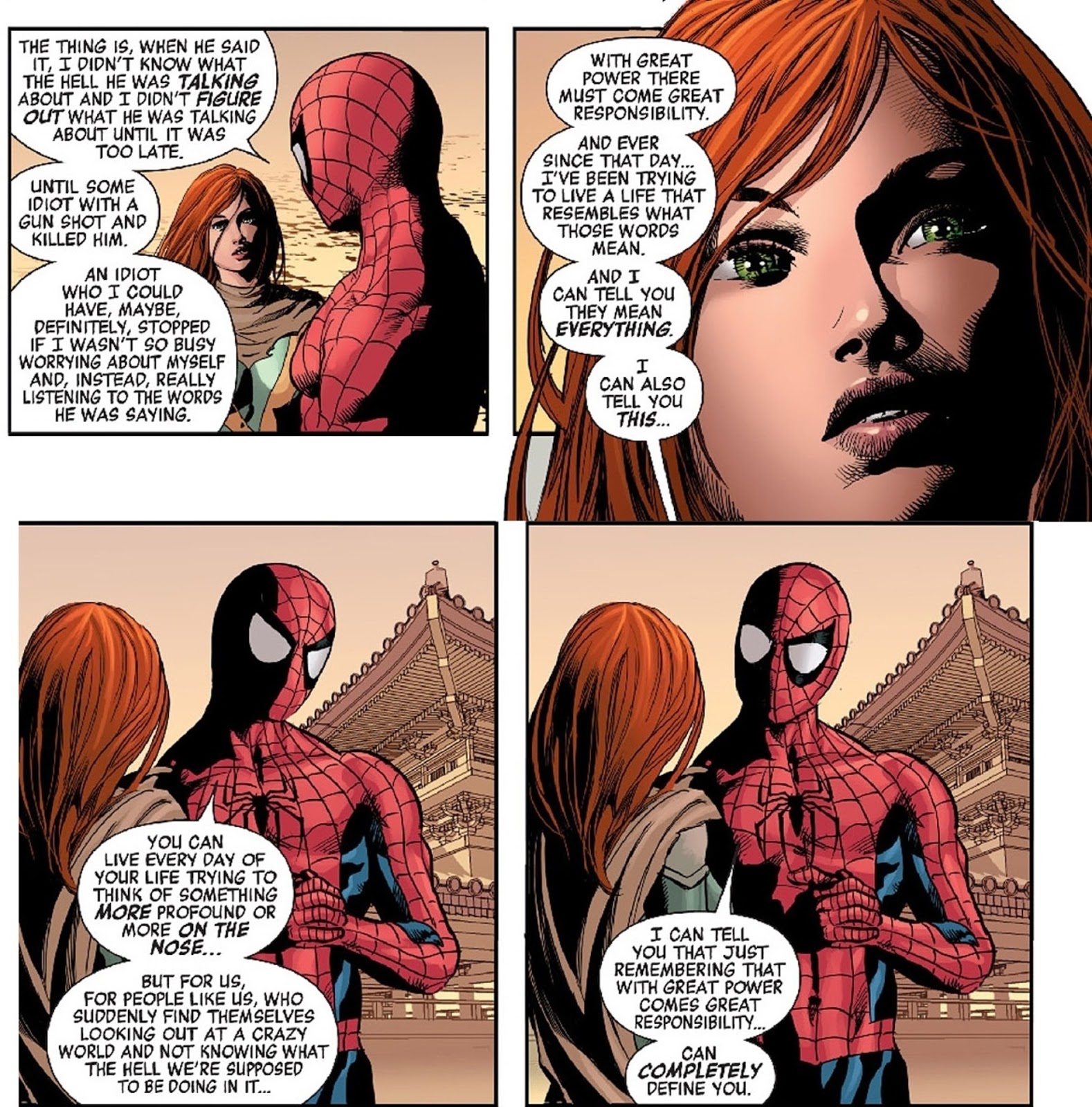 wallpapers Who First Said With Great Power Comes Great Responsibility the panel biter