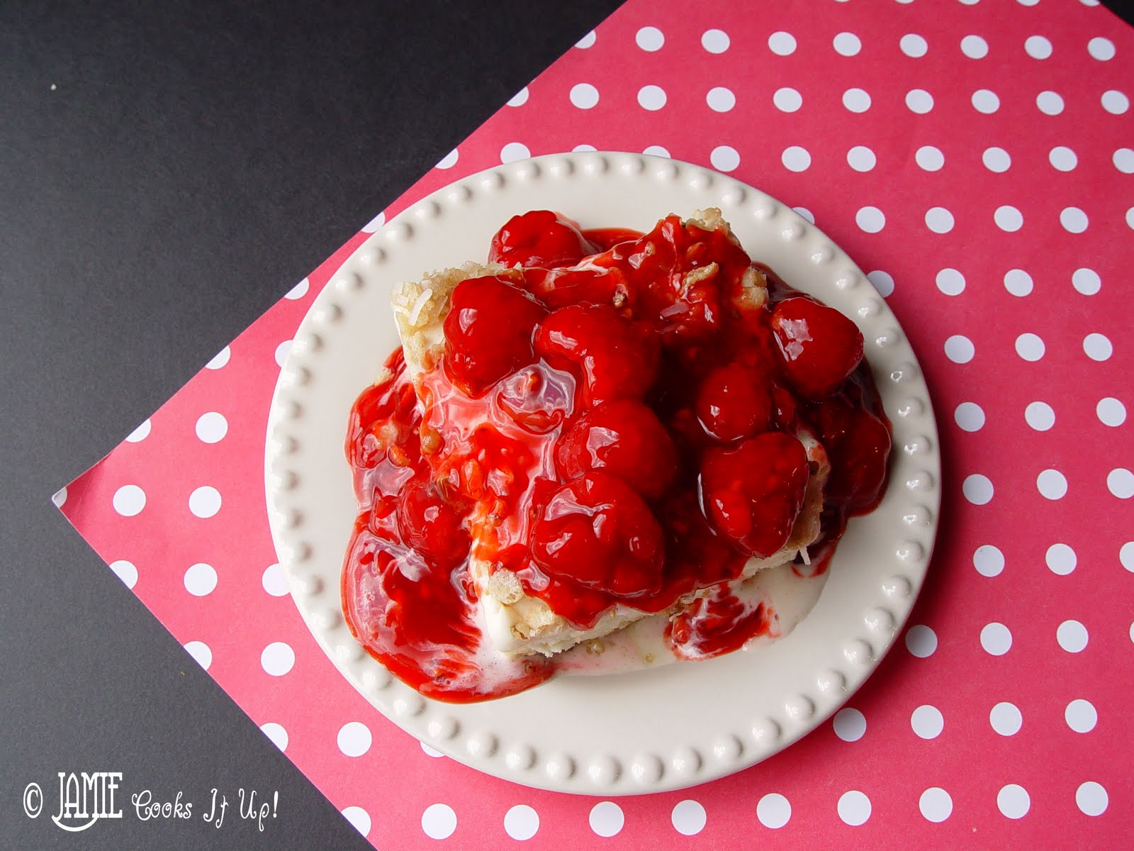 Vanilla Raspberry Ice Cream Dessert