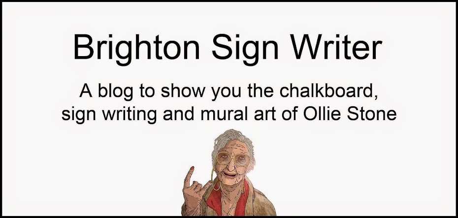 Brighton Sign Writer by Ollie Stone