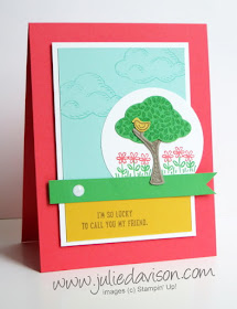 Stampin' Up! Sprinkles of Life Card + Tree Builder Punch #stampinup www.juliedavison.com
