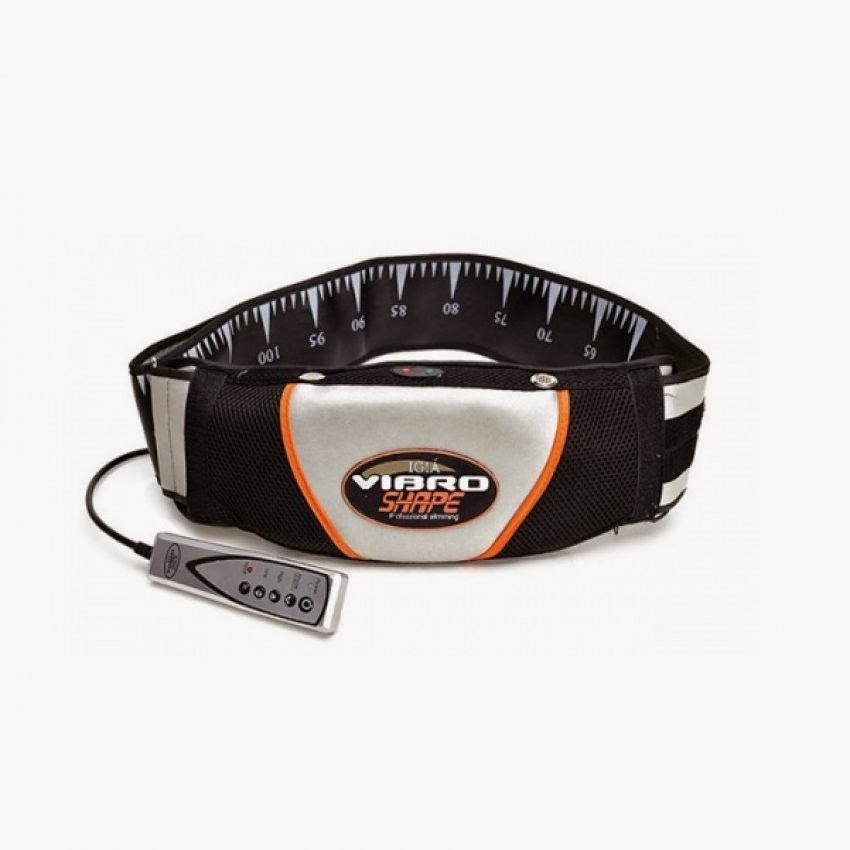 Vibro Shape - Đai massage bụng cuốn nóng và rung eo (Đen)