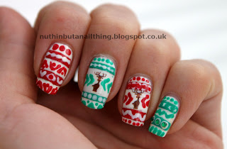 nuthin' but a nail thing: Christmas Jumper nails