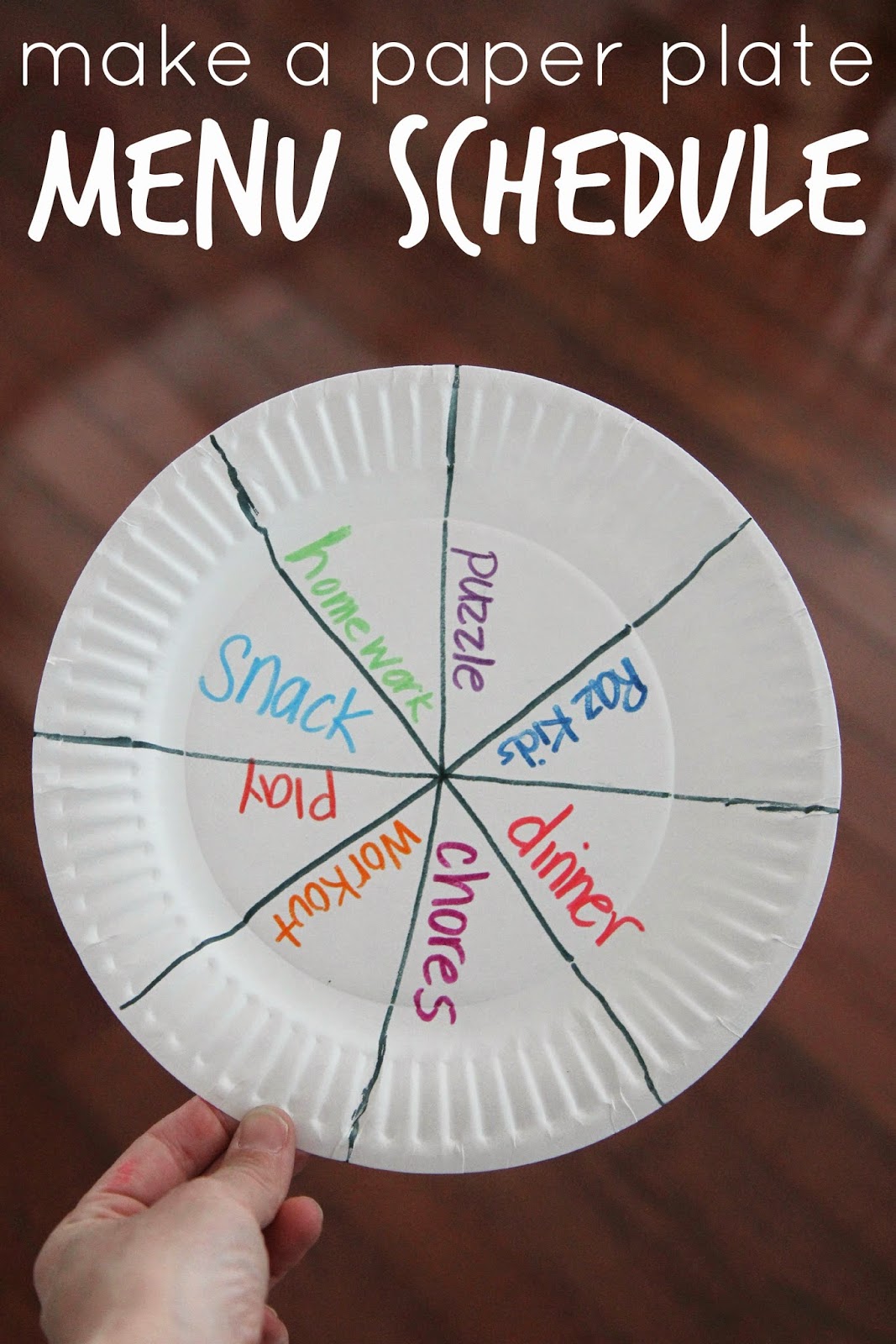 toddler approved make a paper plate menu schedule