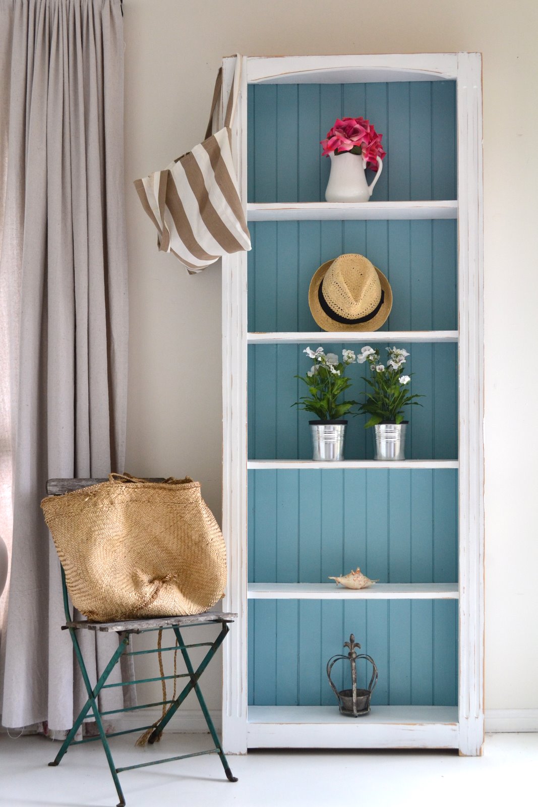 Beachy Bookcase Paint Me White