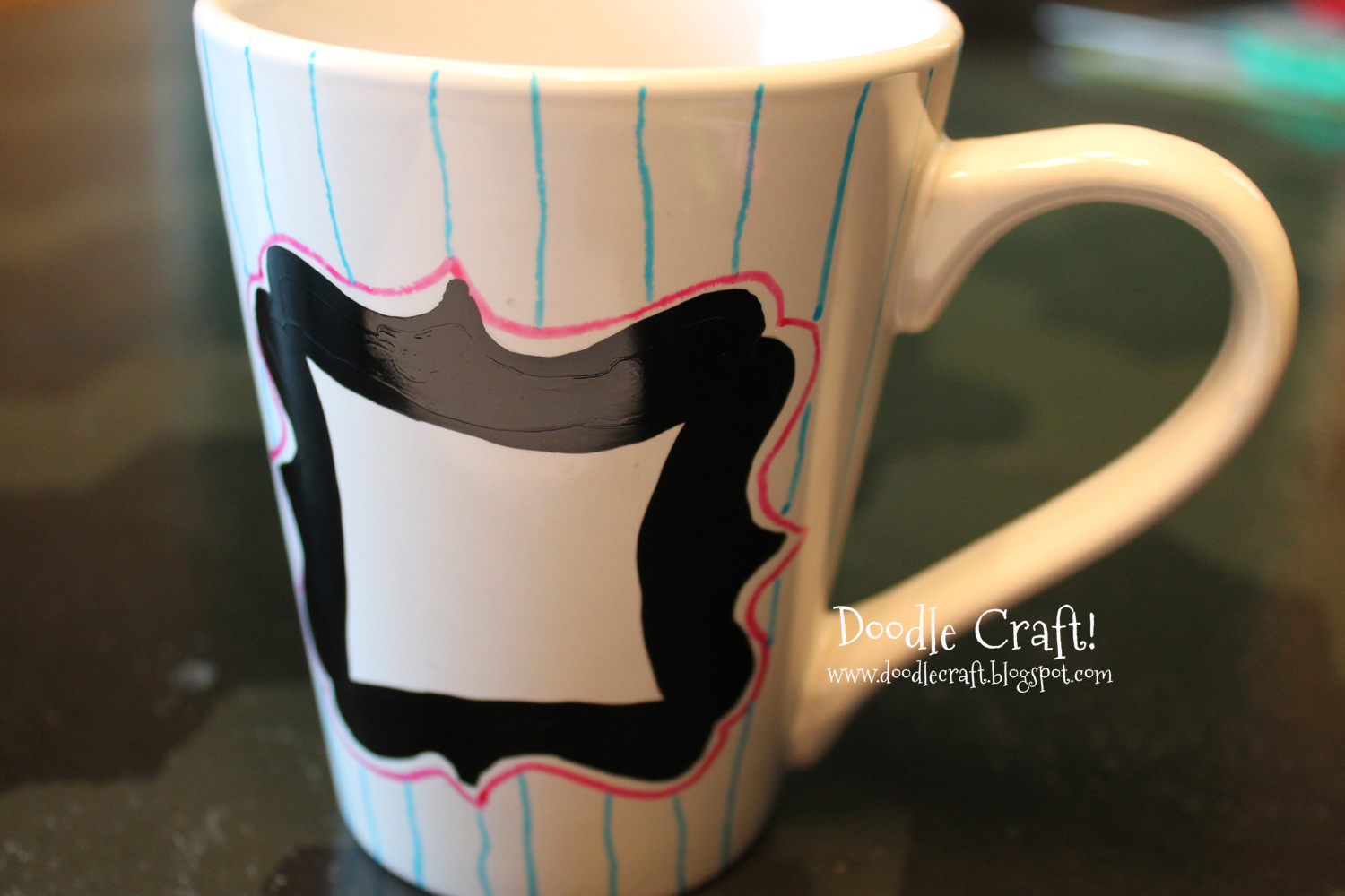 Doodlecraft Customize your Mug with Glass Paint Markers!