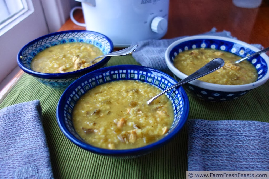 Farm Fresh Feasts Easy Celery Rice Soup (with Slow Cooker option)