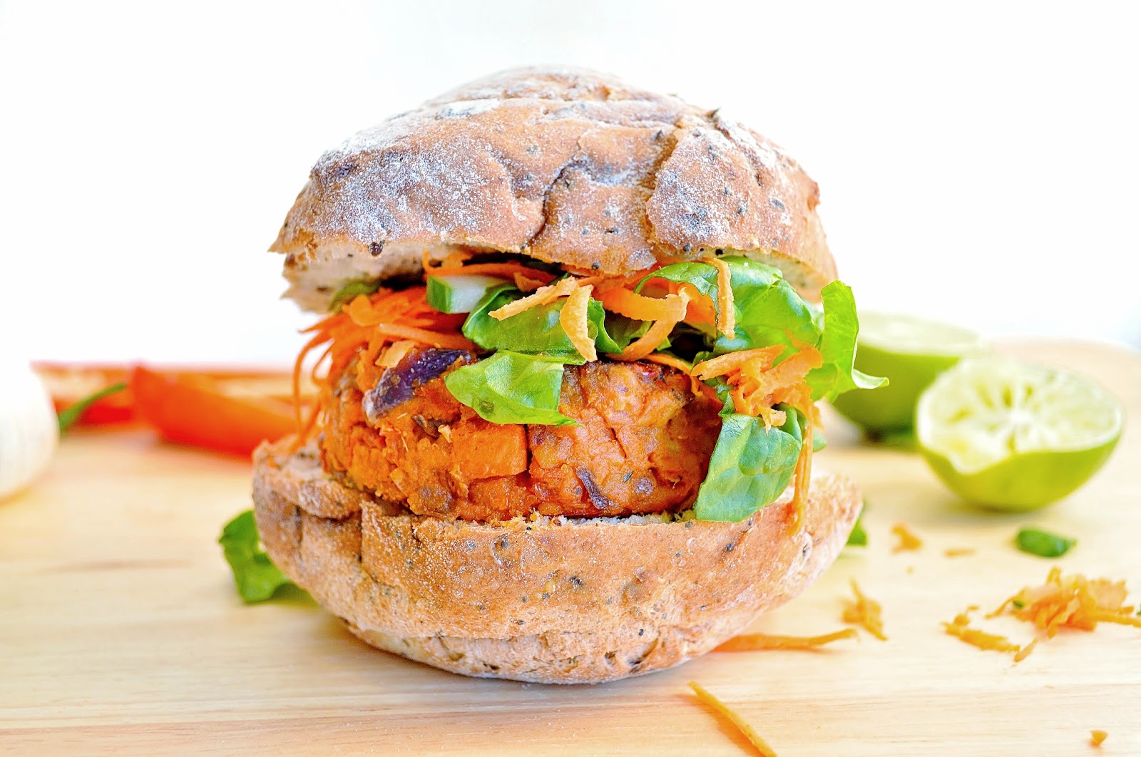Moroccan Vegetable & Chickpea Burger GF Gluten Free SCD and Veggie