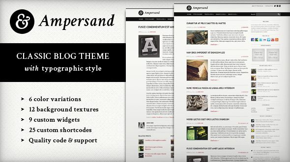 Ampersand WordPress Theme Free Download by MojoThemes.