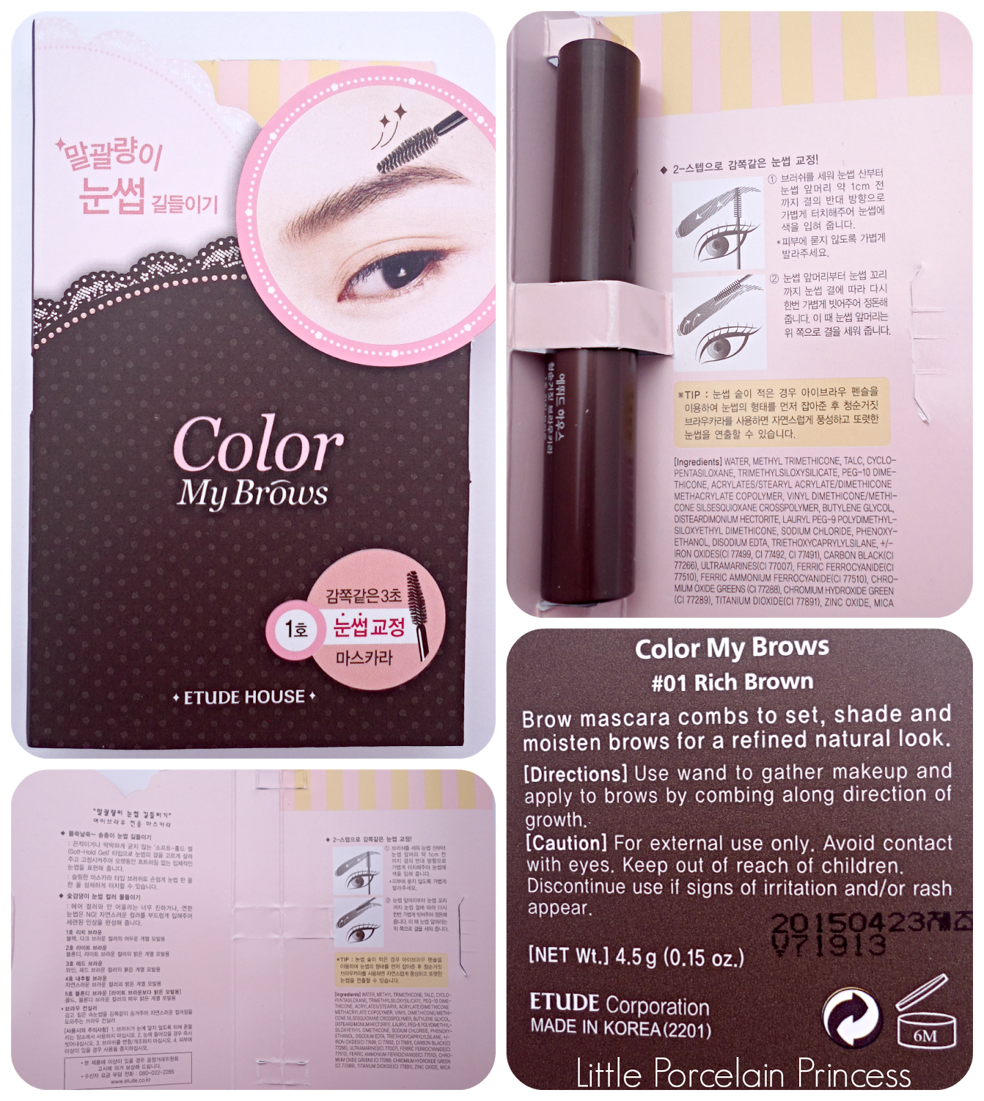 Little Porcelain Princess: Review: Etude House Color My Brows 1 Little Porcelain Princess: Review: Etude House Color My Brows 1