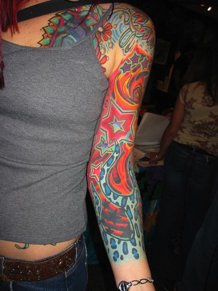 Hot Girls With Sleeve Tattoos