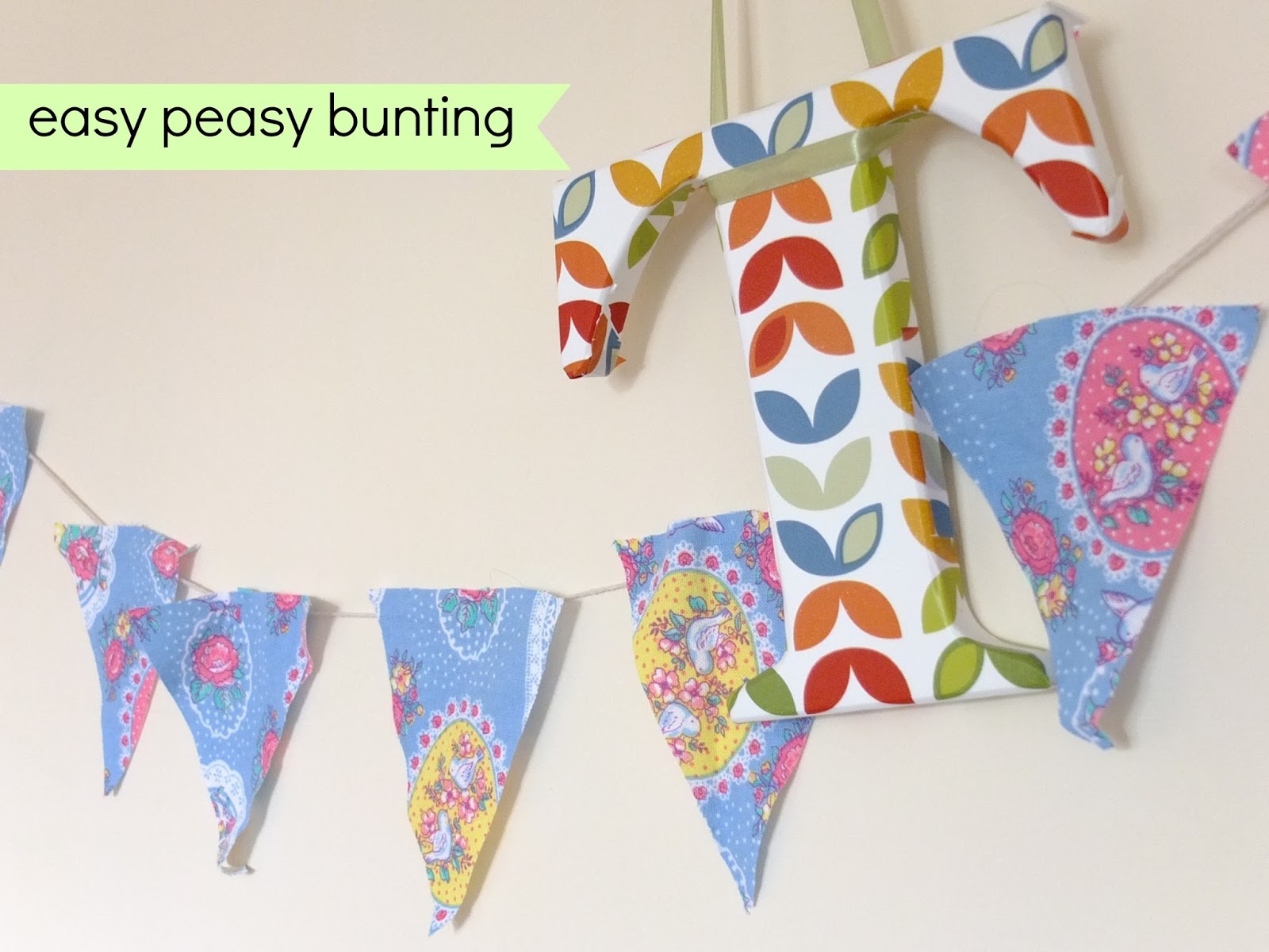 Easy Peasy DIY Bunting Hello, Terri Lowe