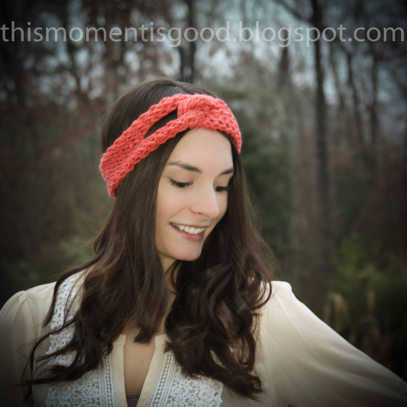 LOOM KNIT TWISTED HEADBAND... Loom Knitting by This Moment is Good!