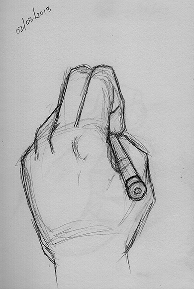 Hand Studies 07 (practicing)