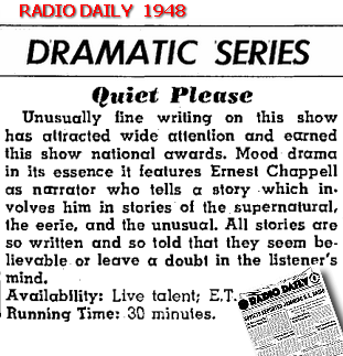 Dramatic Series- Radio Daily 1948