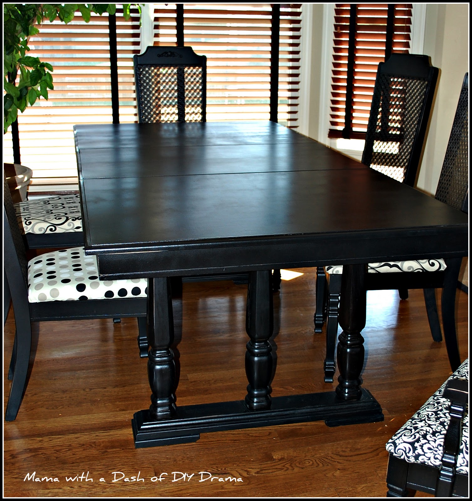 Mama With a Dash of DIY Drama Dining table and chairs get new life!!