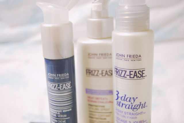 Becky Bedbug: Review: John Frieda Frizz Ease Overnight Serum, Heat Defeat  Protective Styling Spray and 3 Day Straight.