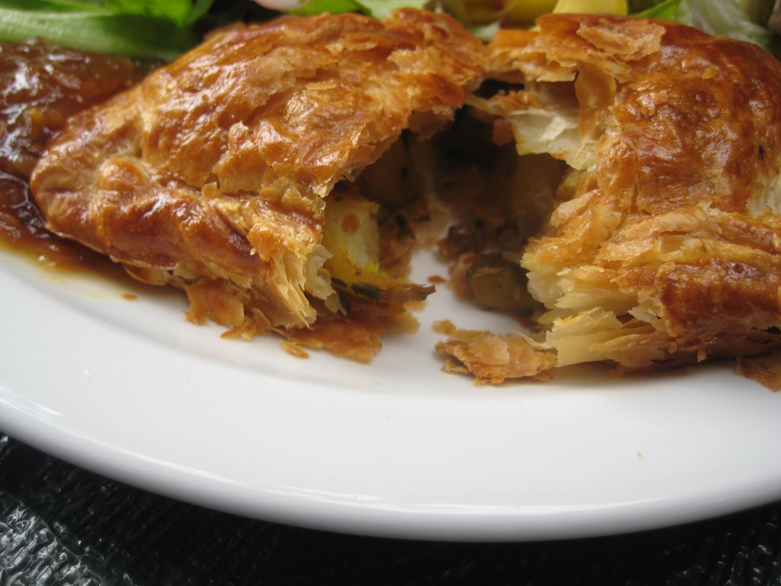 Lemon and Cheese Curried Potato and Courgette Pasties