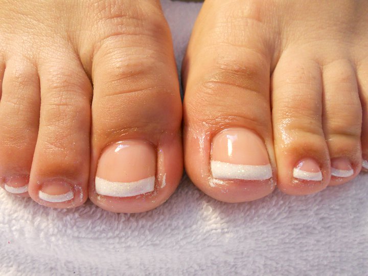 White Gel Nail Polish On Toes Creative Touch