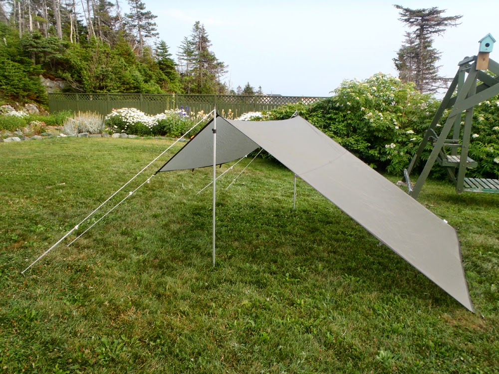 My Newfoundland Kayak Experience Tarp set up practice