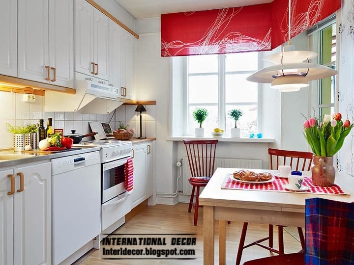 Scandinavian kitchen style, small kitchen interiro