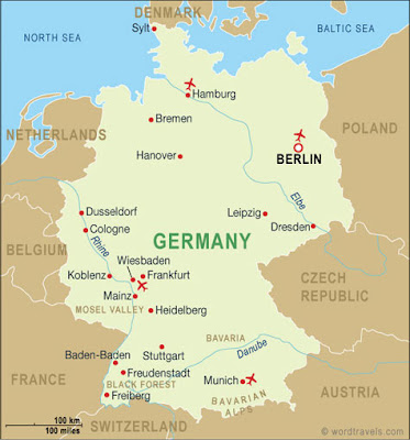 Mappa di Germania Provincia immagini