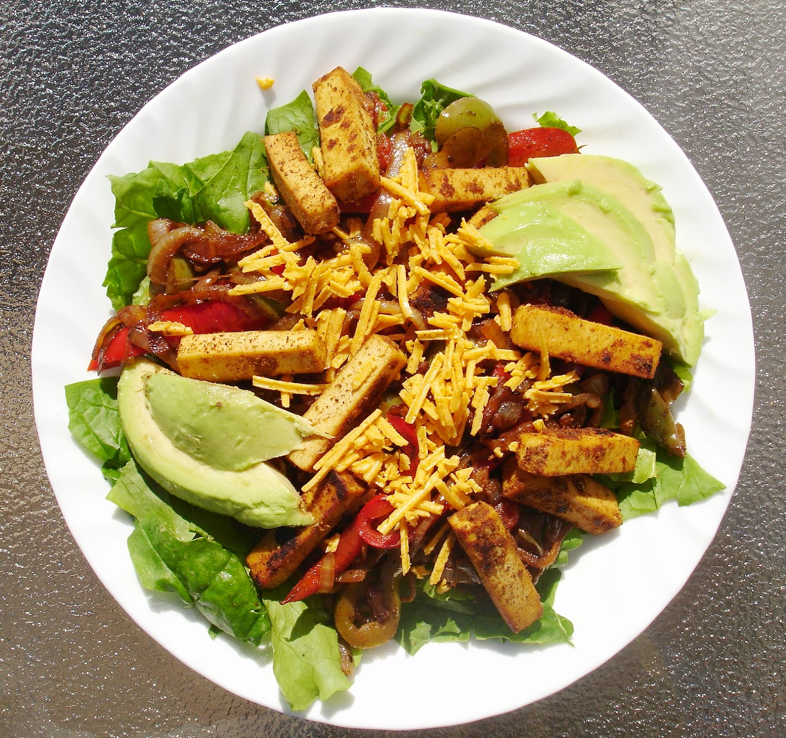 Destination santé Fajitas au tofu avec tortilla ou en version salade
