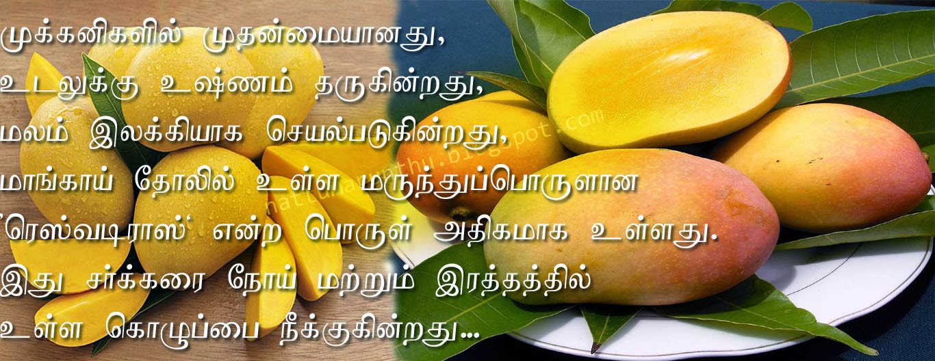 Nattu Marunthu Medically Benefits of Mango