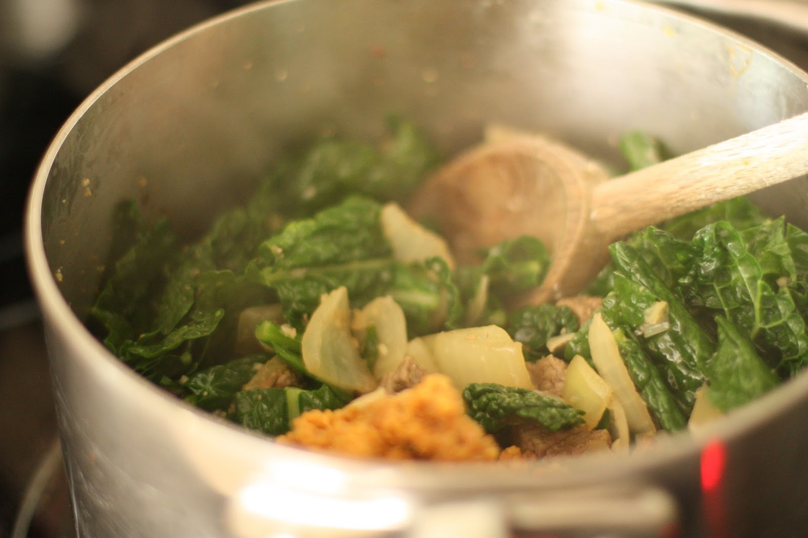 Week of Menus Korean Kale Soybean Paste Stew (Kale Doenjang Jjigae 된장