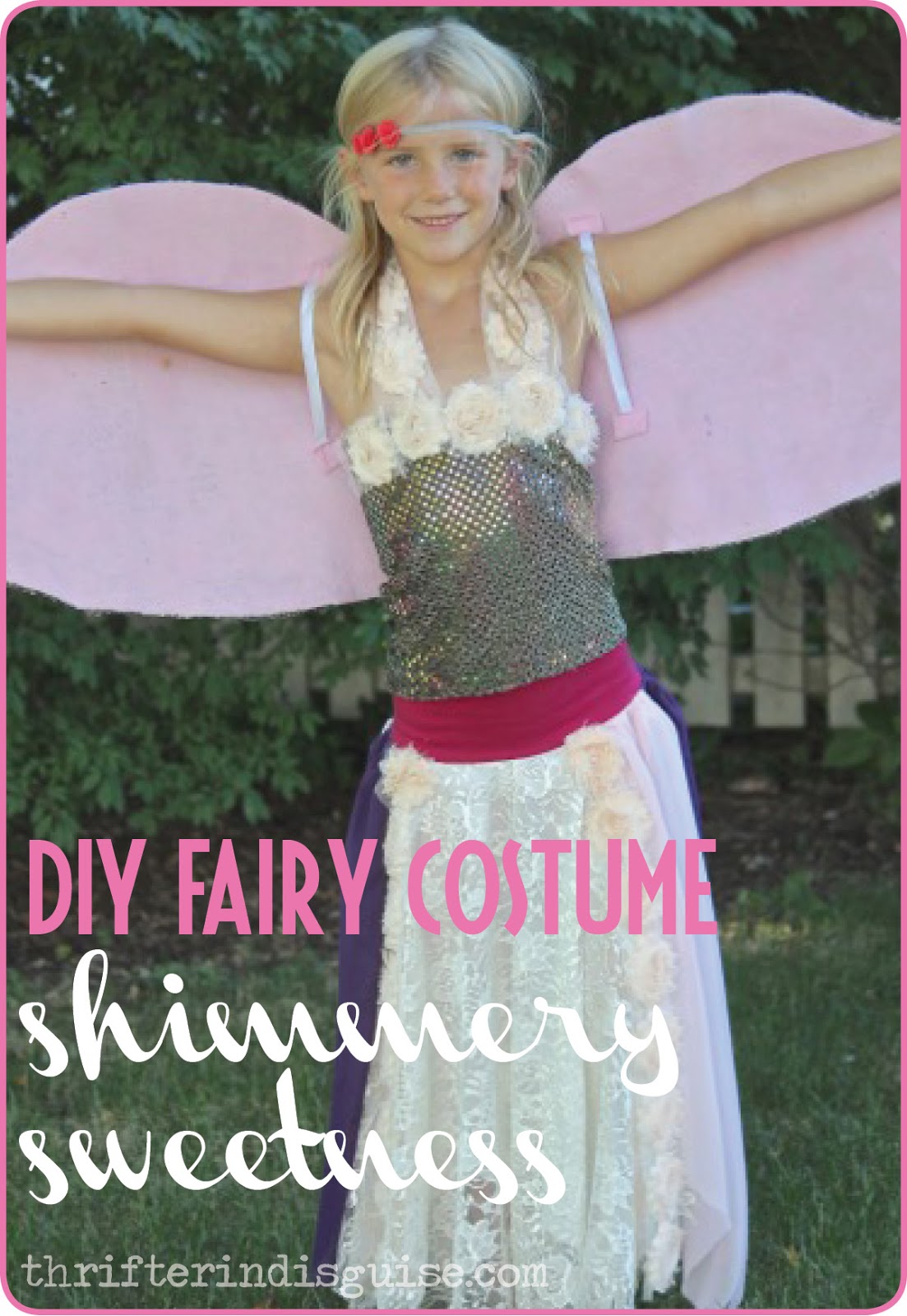 A Thrifter in Disguise DIY Fairy Costume {Part 2 Shimmery Top}