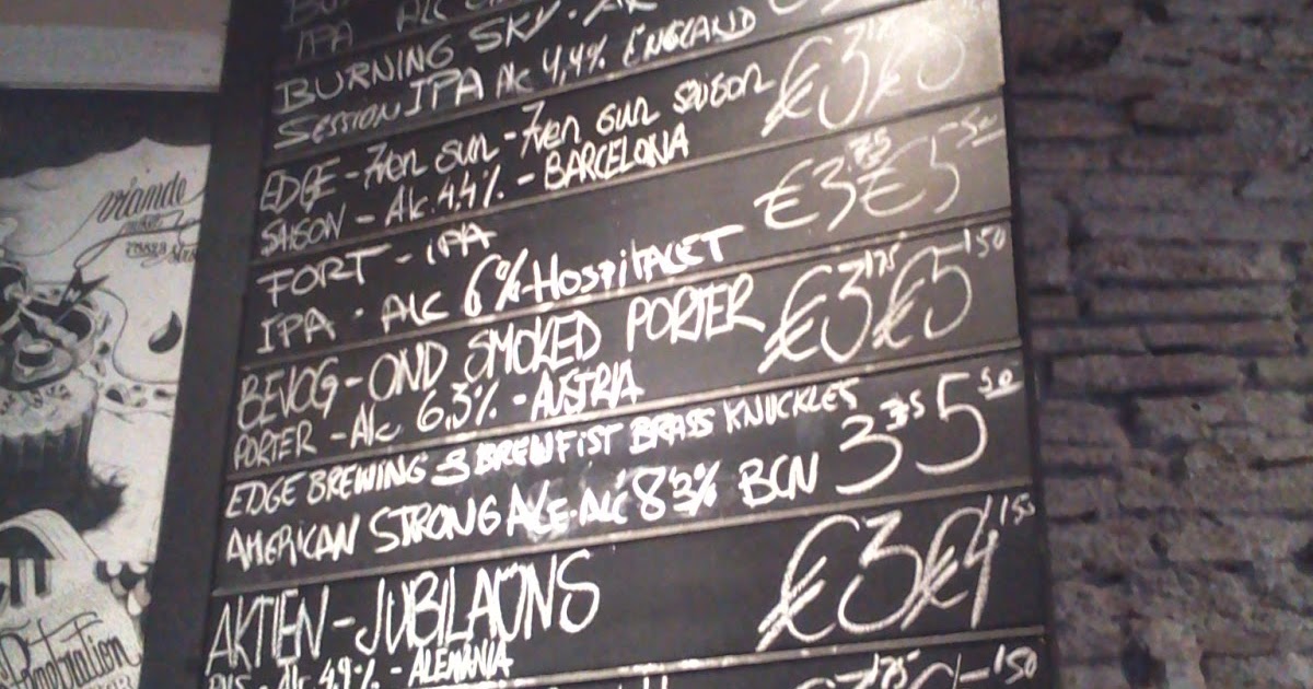 Ale & Hop Barcelona, Spain Average Guy's Guide to Beer