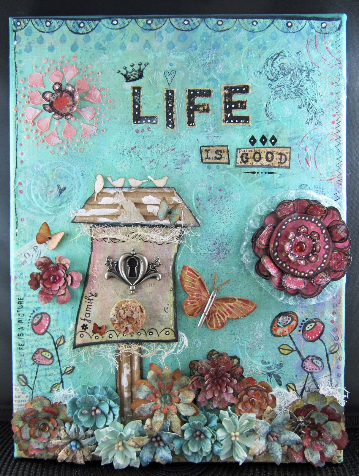 Scraps From A Broad Life Is Good Canvas