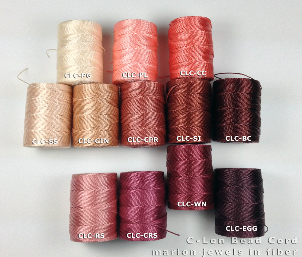 Marion Jewels in Fiber News and Such New CLon Bead Cord Colors
