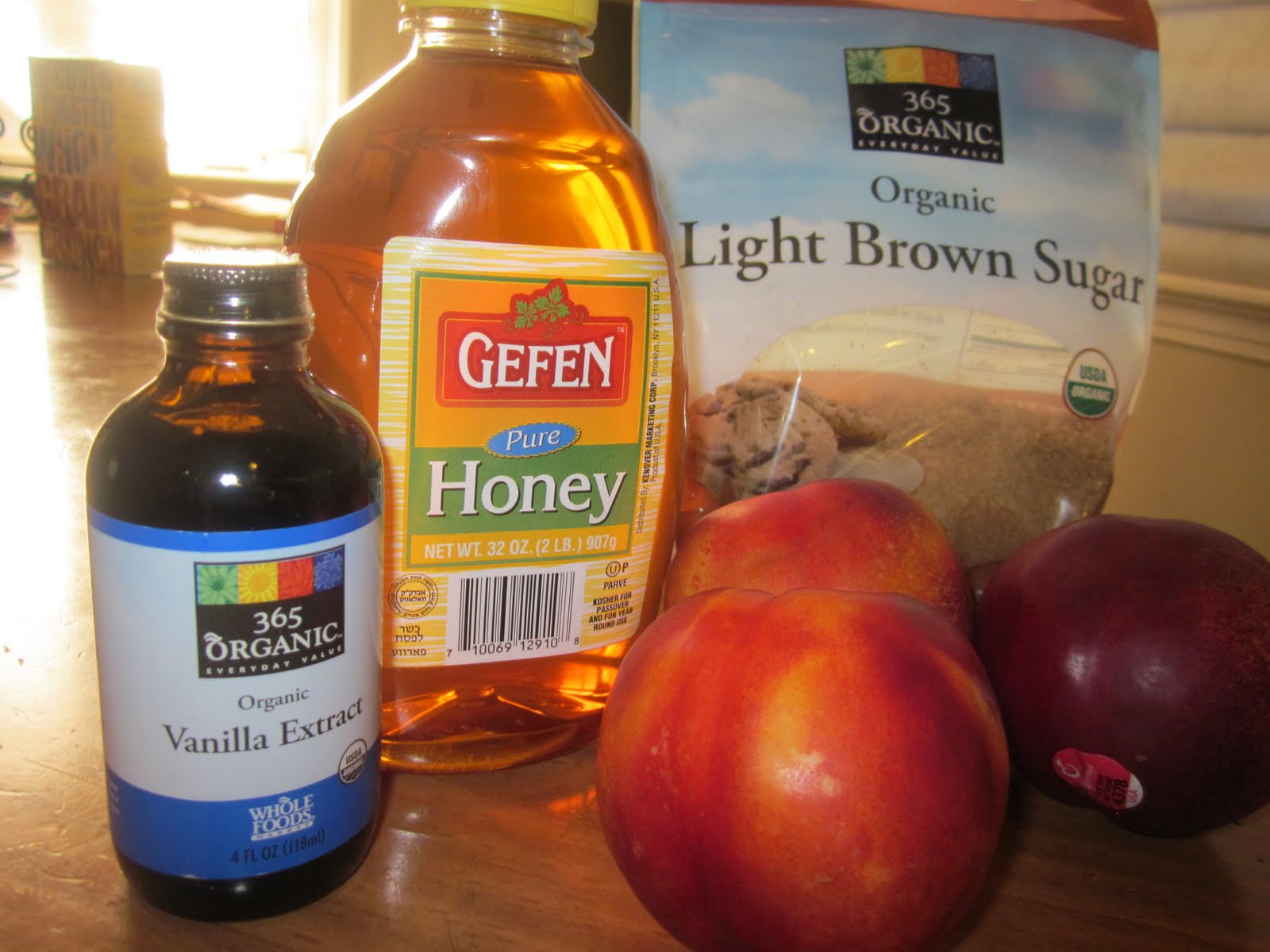 lovely clear and sweet. Honey Baked Nectarines with Vanilla & Brown Sugar