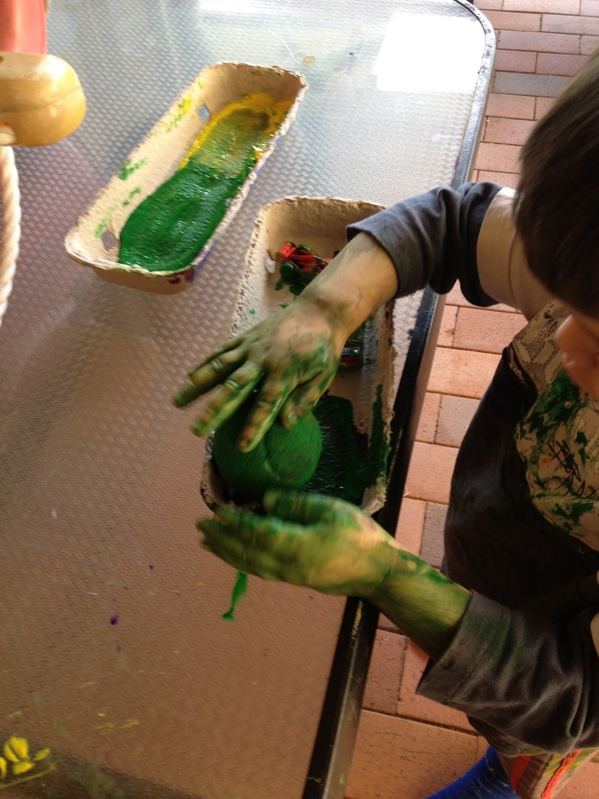 A Real Life Mum Tennis Ball Painting