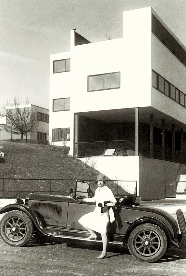 Stuttgart - Cité de la Weissenhof - Maison "Citrohan" et maison double ou maison jumelle  Architectes: Le Corbusier, Pierre Jeanneret  Construction: 1927