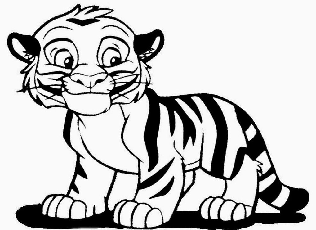 Kids Page: Baby Tiger Coloring Pages