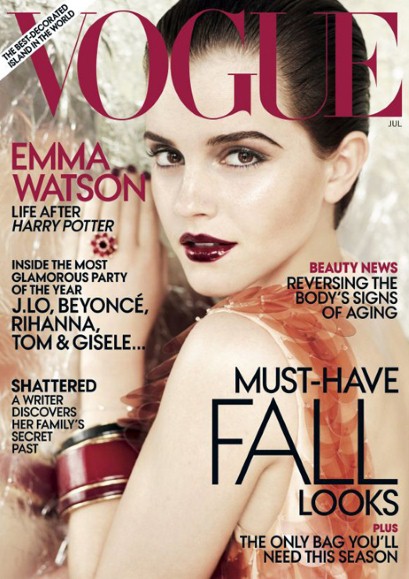 emma watson vogue cover uk. Emma Watson has done her first