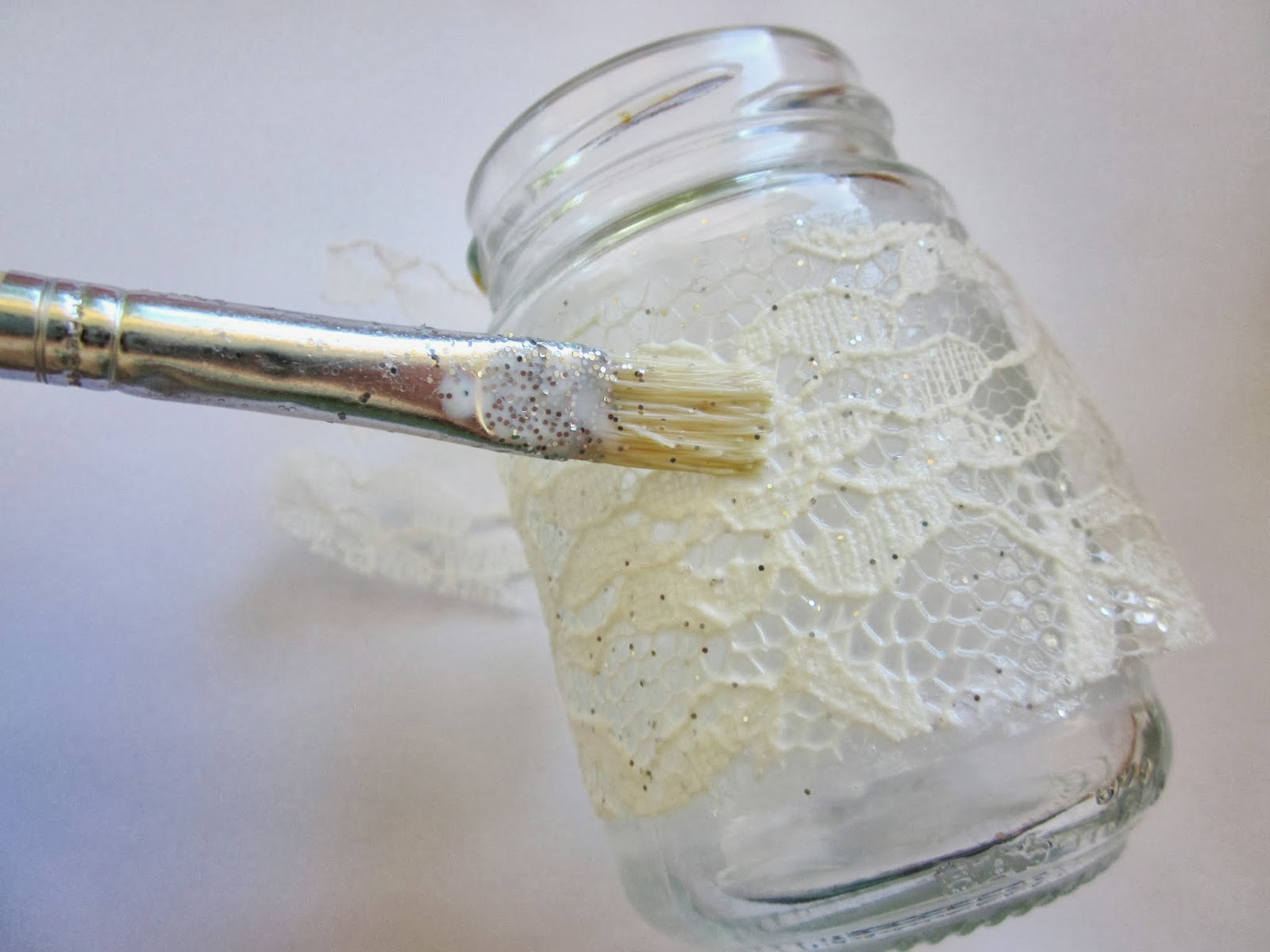 DIY Romantic Candles with Lace and Colored Rice!!! Ef Zin Creations