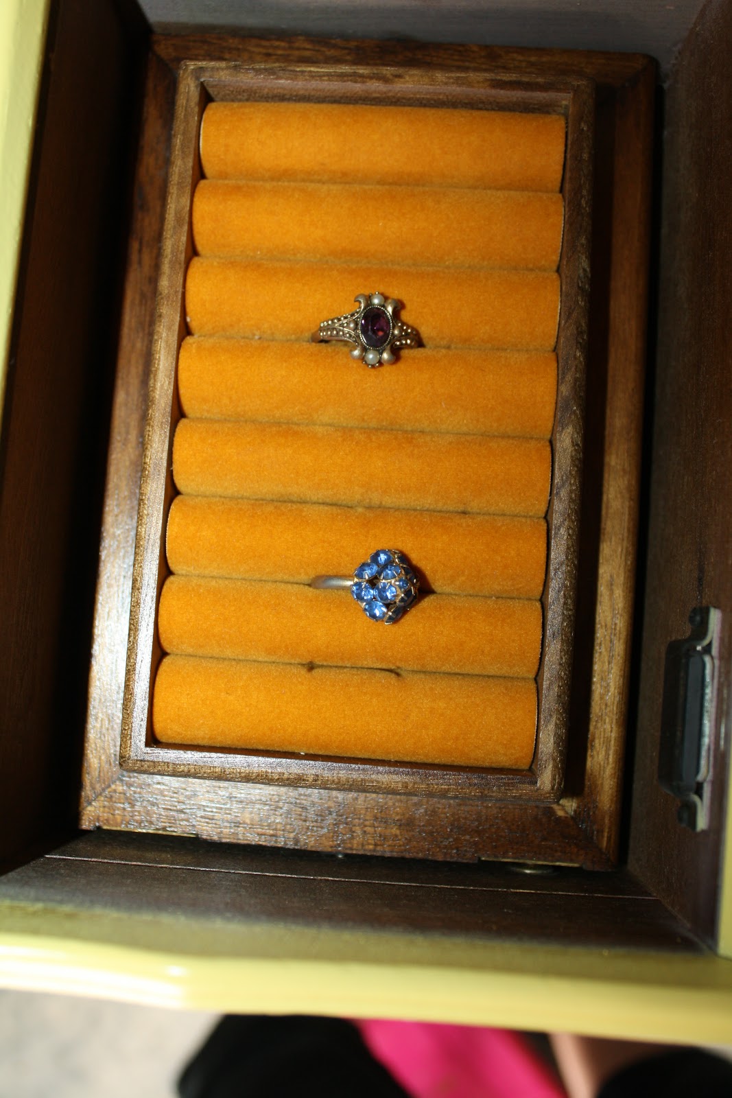 Before and After Jewelry box redo
