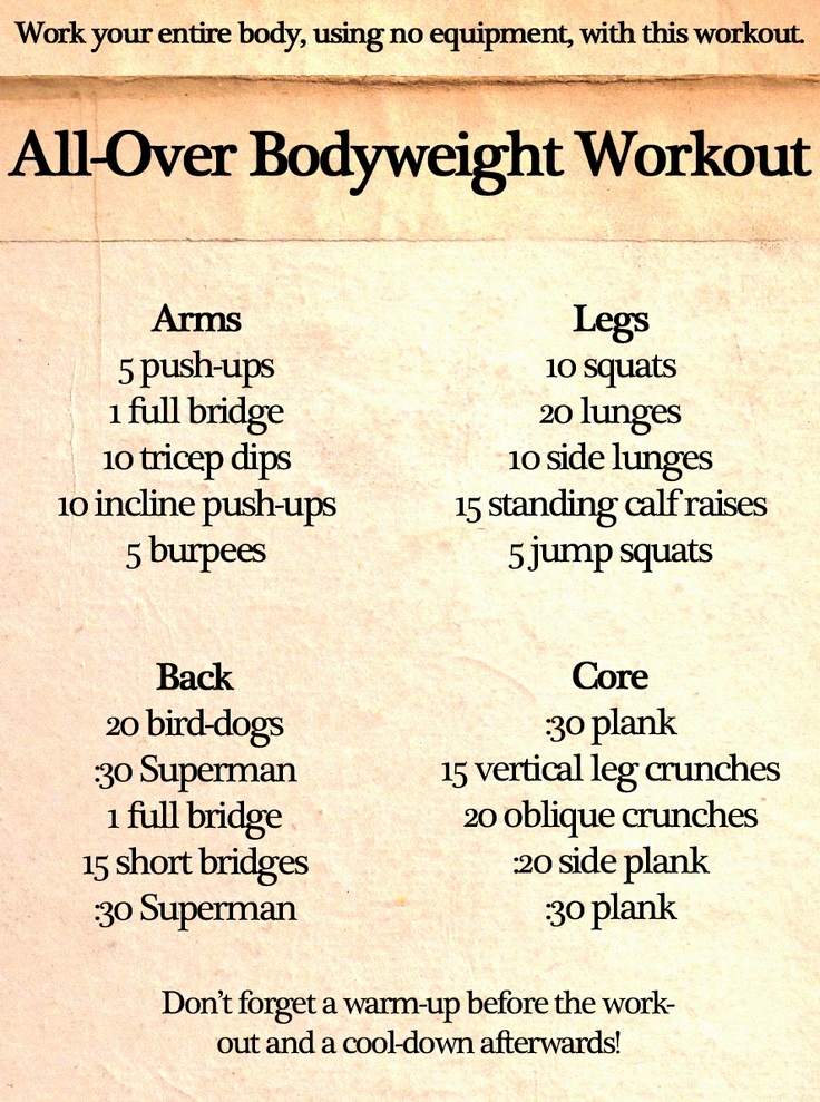 Full Body Weight Workout