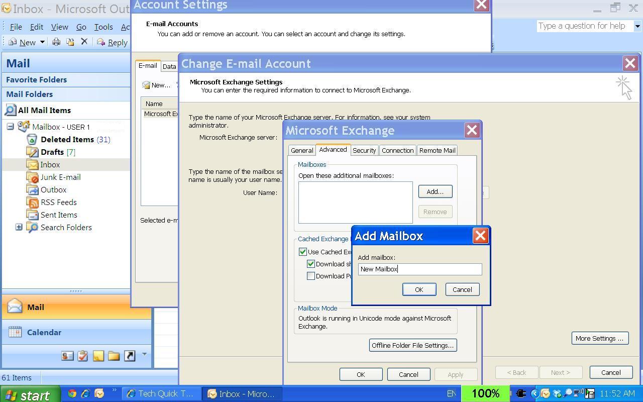 How To Add Additional Shared Mailbox in Outlook 2007 Quick Computer Tips