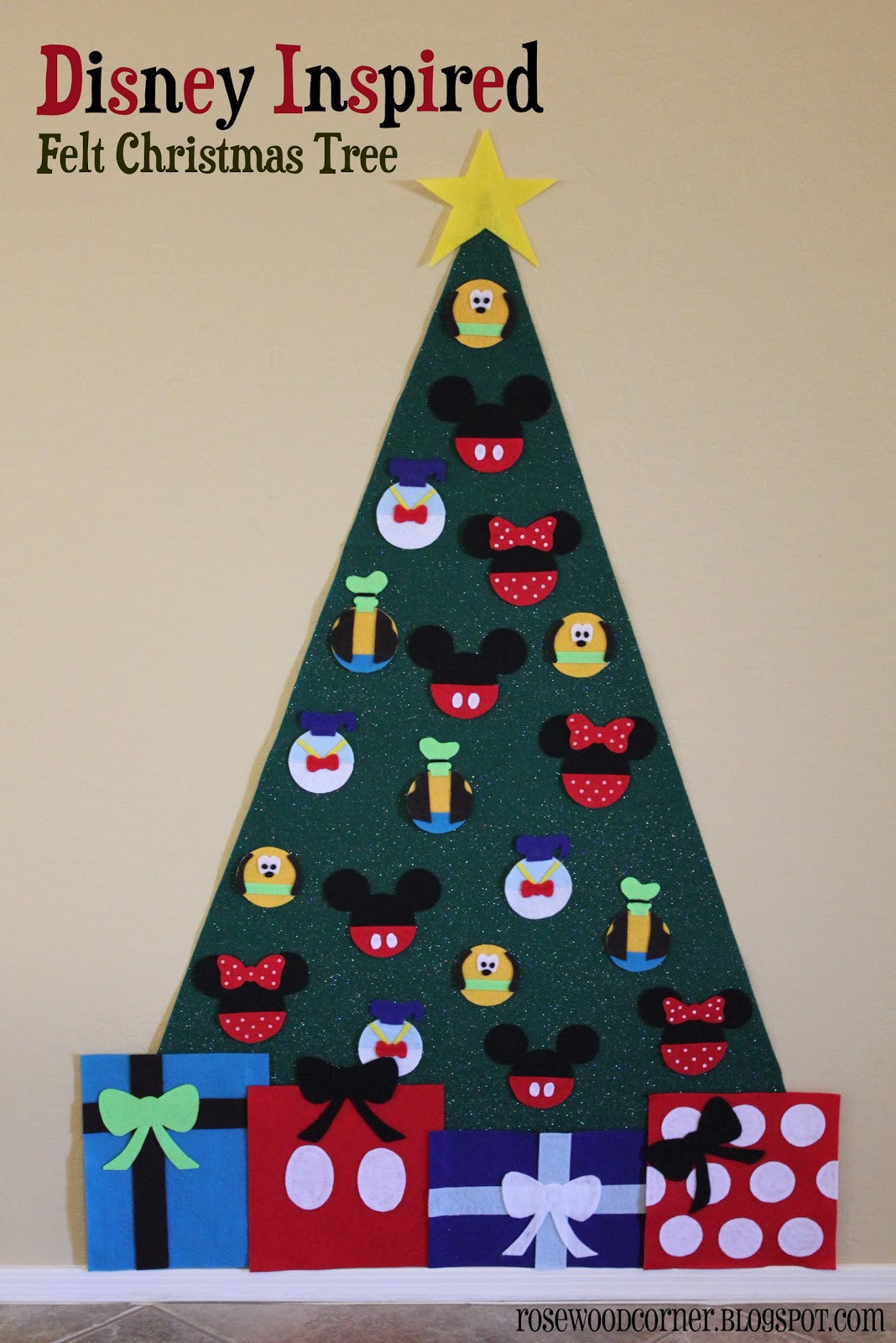 Rosewood Corner Disney Inspired Felt Christmas Tree