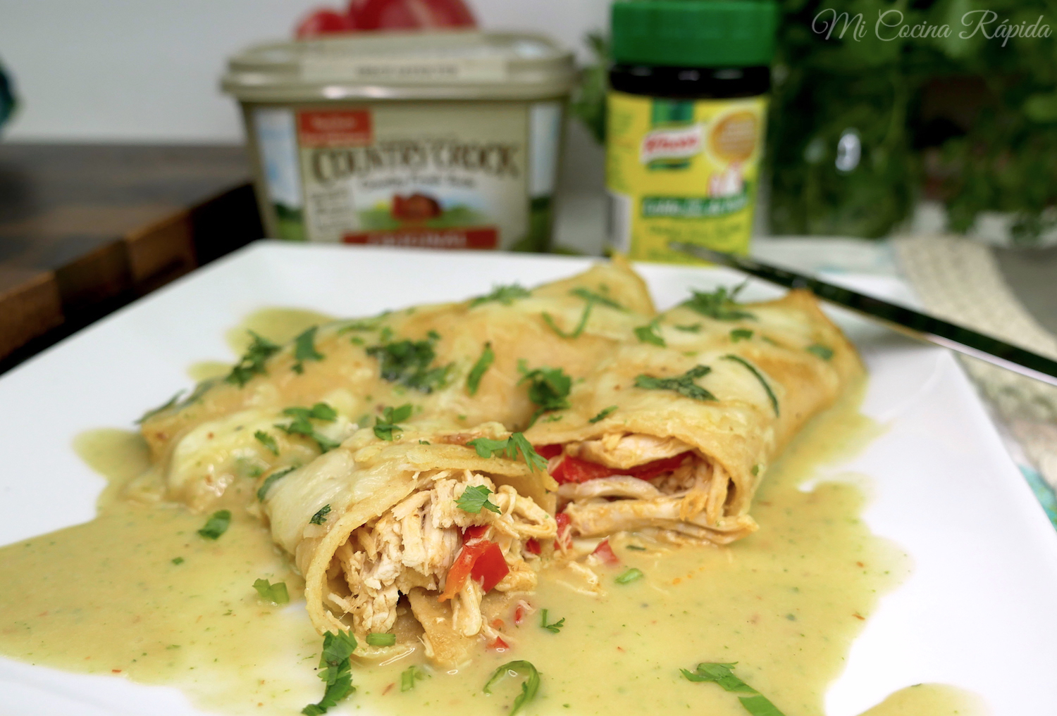 Enchiladas de Pollo al Chipotle