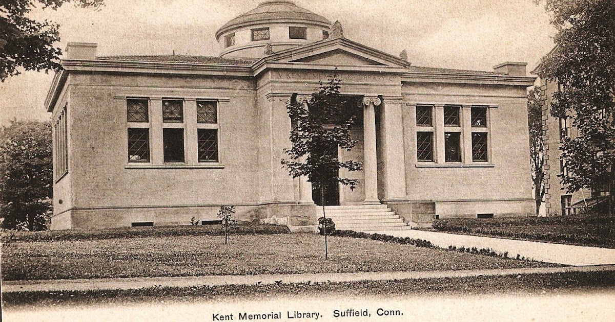 Library Postcards Kent Memorial Library, Suffield, Connecticut